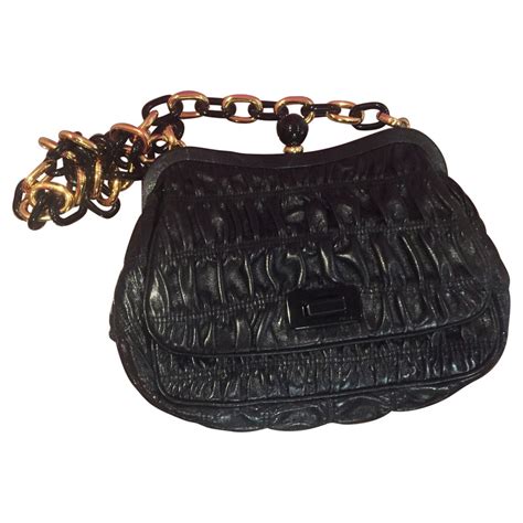 prada tasche schwarz kette